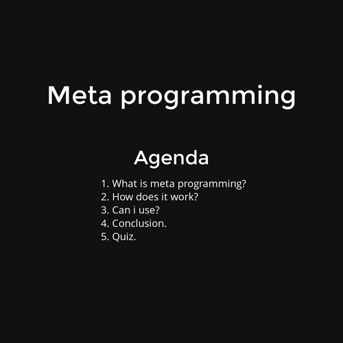 meta programming