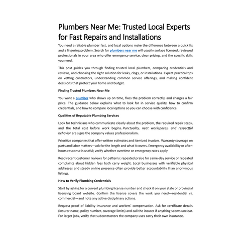 Presentations by Express Rooter