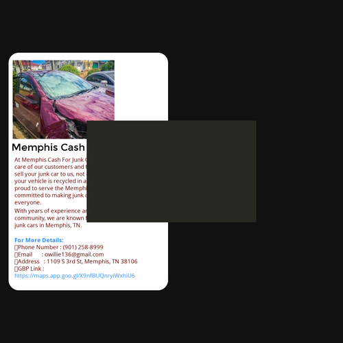 Presentations by Memphis Cash For Junk Cars