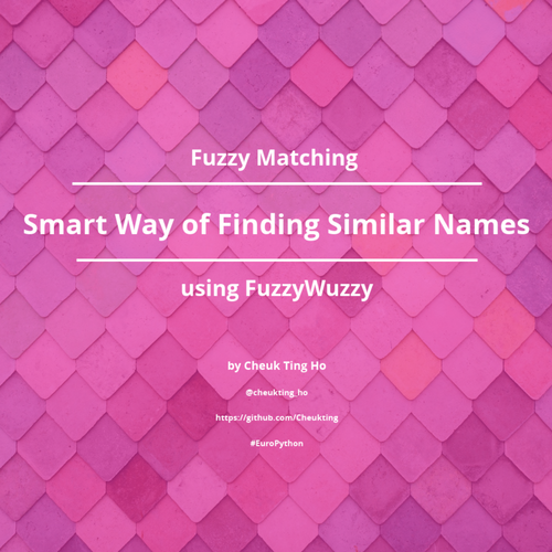 Fuzzy Matching Smart Way of Finding Similar Names Using Fuzzywuzzy