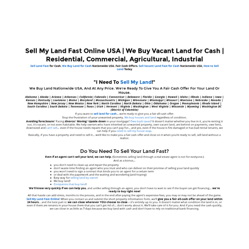 Presentations by Sell My Land