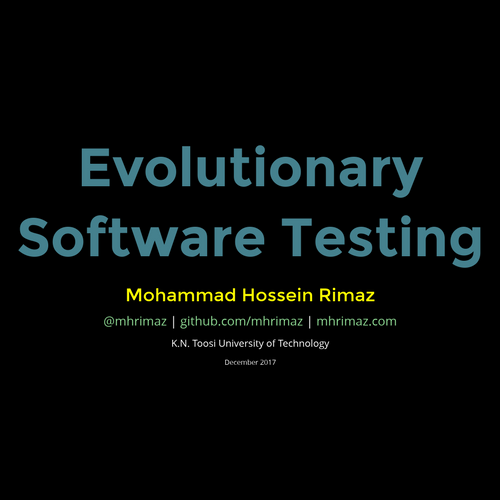 Evolutionary Software Testing