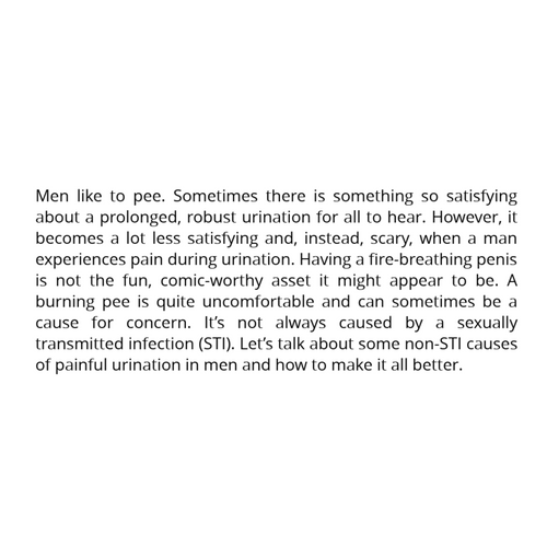 Top 5 NonSTI Causes of Painful Urination in Men, and How to Fix Them