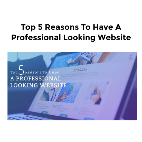 Top 5 Reasons To Have A Professional Looking site