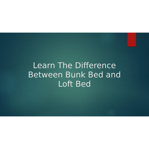 Learn The Difference Between Bunk Bed and Loft Bed