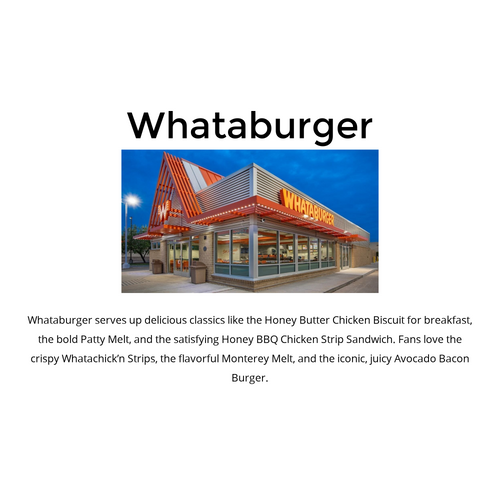 Whataburger Menu