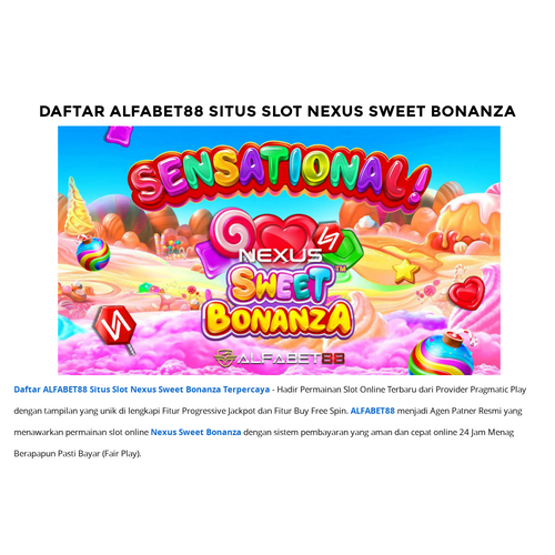 slot sweet bonanza deposit pulsa
