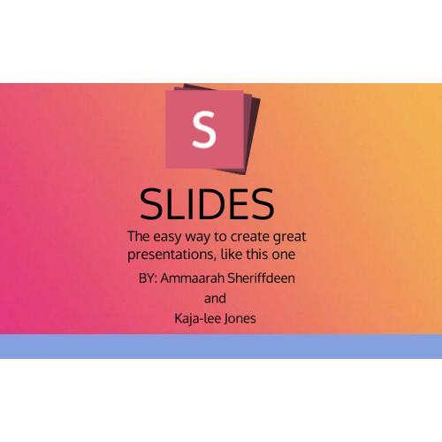 How to use slides