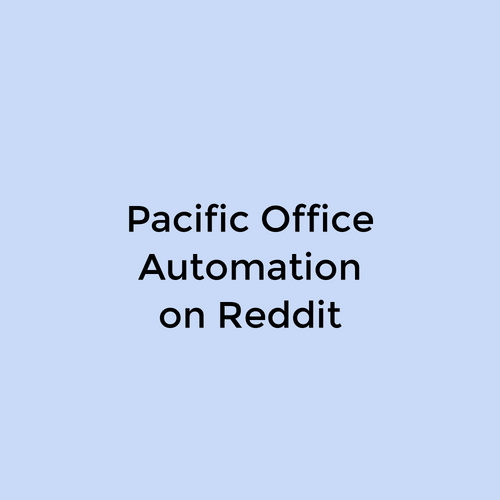 Presentations by Pacific Office Automation