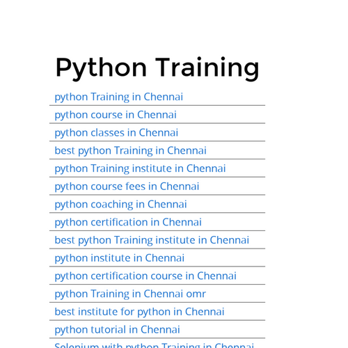 Python Training