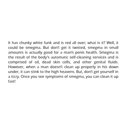 Smegma Symptoms and How to Clean It Up