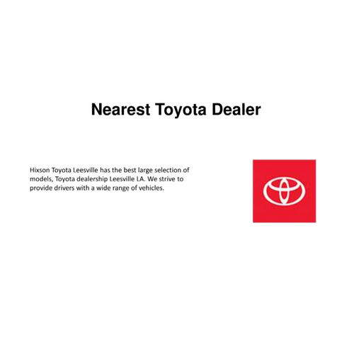 Presentations by Hixson Toyota