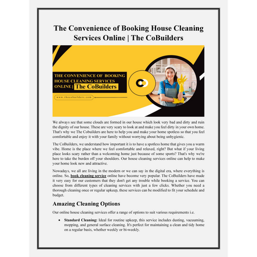 Book House Cleaning Services Online with Ease