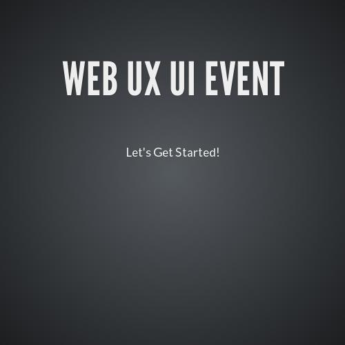 web ux ui event