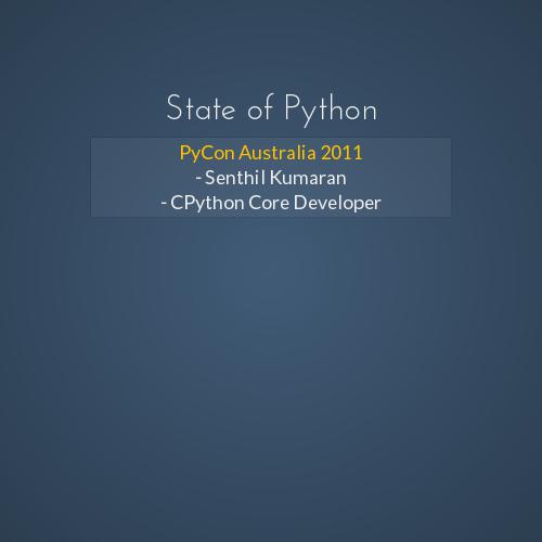 State of Python