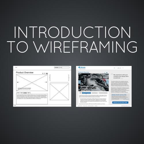 Introduction to wireframing